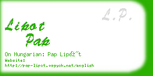 lipot pap business card